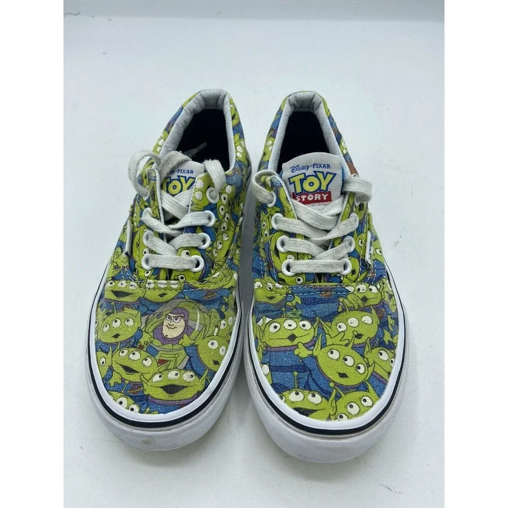 Disney Vans Toy Story ALIENS Glow In The Dark Shoes kids Size 2.5 - Picture 2 of 6